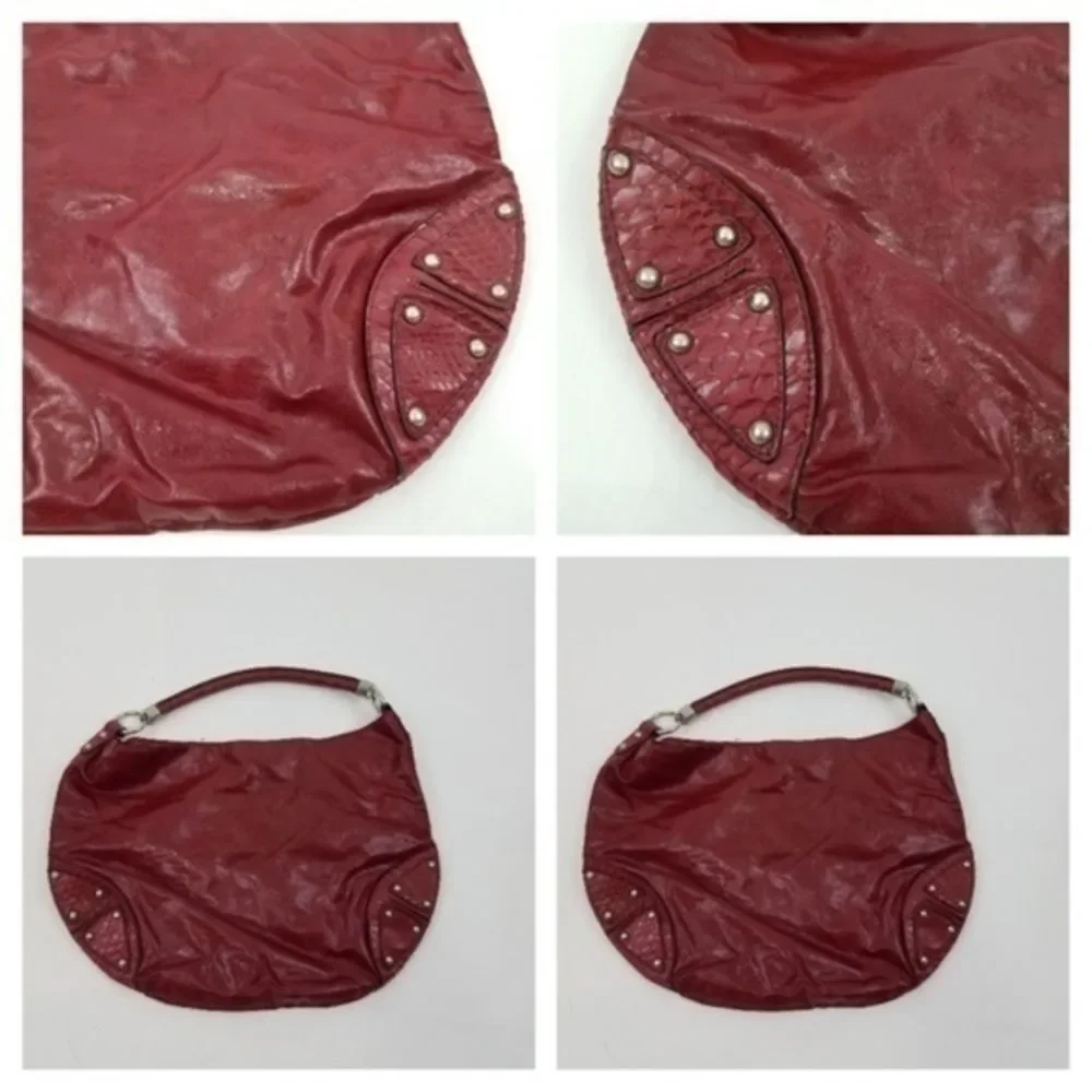 ~ The Limited Purse Hobo Shoulder‎ Bag Red Snake Pr